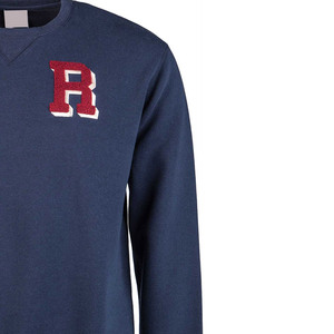 Sweat-shirt col rond pour hommes, t-shirt personnalisé, OEM, sur-mesure, avec lettres, Logo brodé de Chenille, haute qualité, - Product Image 2