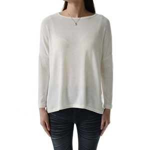 Camiseta de manga larga de talla grande para mujer con bordado de algodón de bambú transpirable 2022 Lo último - Product Image 2