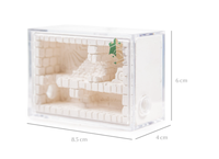 Fourmilière en plastique écologique de qualité supérieure Empire Ants Aten, design pyramide égyptienne, motif animalier, style classique, 8,5x6x4cm