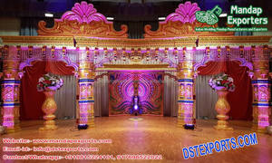 Jajasthani-Mandap de boda tradicional de Alemania, mantel de fibra de Jharonka, Radha Krishna - Product Image 3