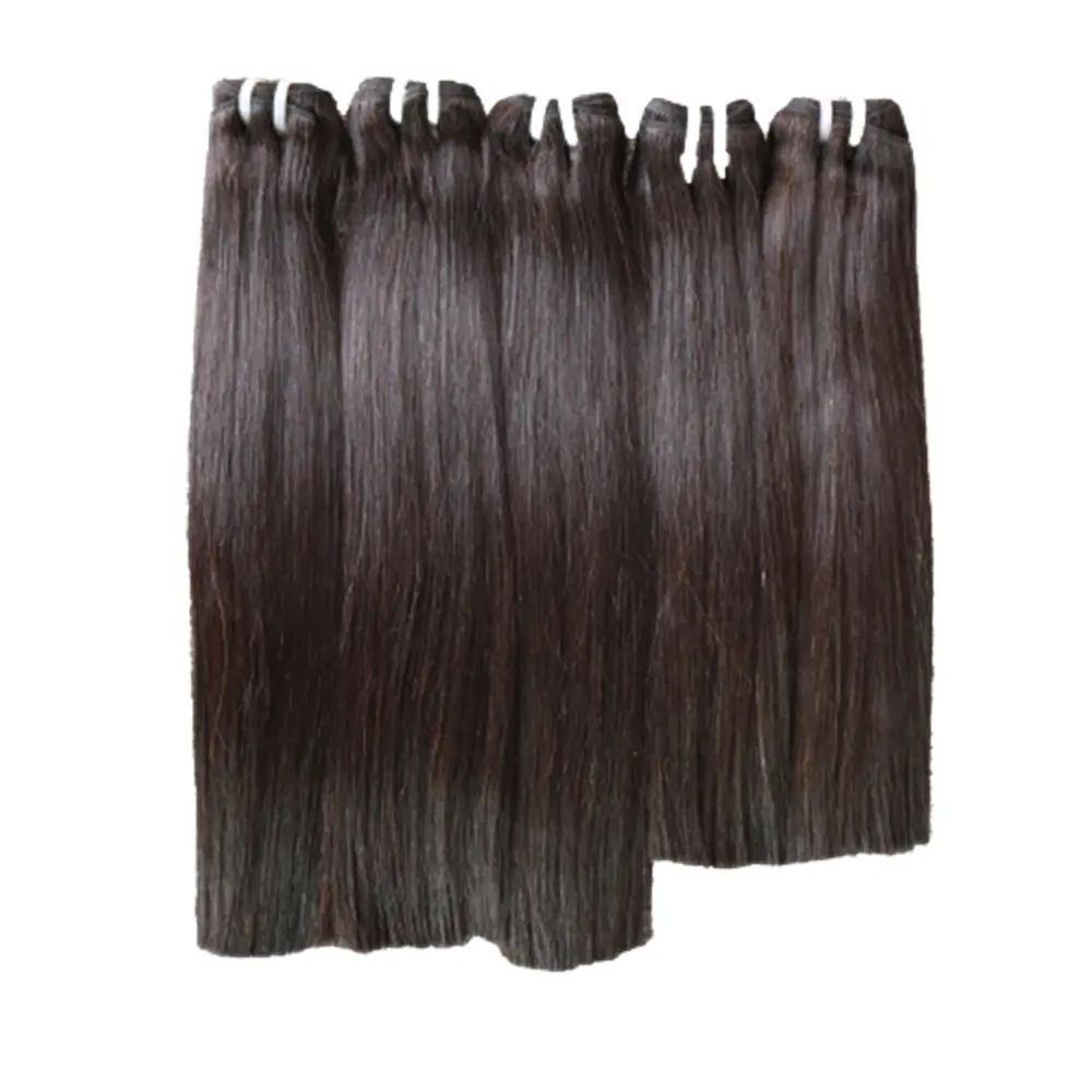 काले रंग बाल सुपर डबल खींचा हड्डी से सीधे लघु बनावट उच्च गुणवत्ता वियतनामी मानव बाल