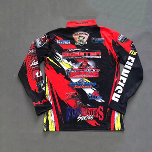 Su ordine All'ingrosso di Sublimazione Da Pesca Jersey UV di Protezione Torneo Manica Lunga Gli Uomini di Pesca Pesca Quick Dry Jersey - Product Image 3