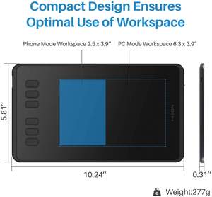 ¡Más Vendido! <span class=keywords><strong>Tableta</strong></span> de Escritura Electrónica Portátil Huion H640P <span class=keywords><strong>para</strong></span> Clases en Línea, <span class=keywords><strong>Tableta</strong></span> de Dibujo Gráfico con Lápiz Digital - Product Image 5