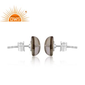 925 argent Sterling fin naturel Doublet Labradorite cristal pierres précieuses boucle d'oreille fabricant de bijoux - Product Image 4