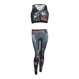 Yoga Set Women Gym Wear Set Suit Best Quality High Waist <b>Seamless</b> <b>Legging</b> & Top Sublimation Gym Wear Set Women Street Wears - Product Image 5