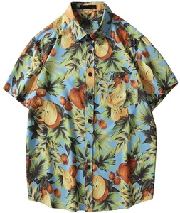 Ensemble de bain pour hommes, 2 pièces, été, décontracté, respirant, manches courtes, chemise à boutons, Short en coton, 2022 - Product Image 2