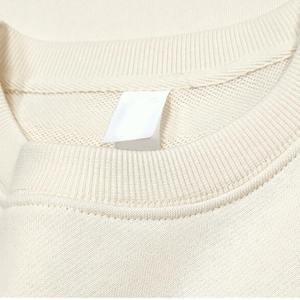 Personalized <b>Navy</b> O-Neck Hoodie Winter Heavy <b>Fleece</b> Cotton Sweatshirt Plain Dyed OEM Custom - Product Image 3