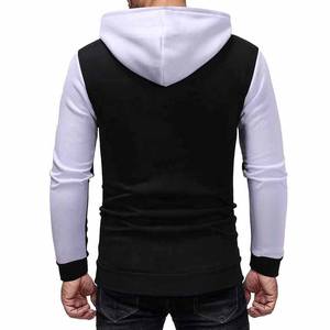Custom logo high quality pullover oversize <b>black</b> white <b>plain</b> blank 100% cotton <b>hoodies</b> - Product Image 3