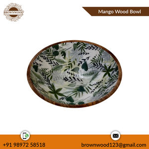 Long bol de service en bois de manguier durable et écologique, bol en bois fait à la main au design personnalisé pour le marché de gros à prix compétitif - Product Image 4