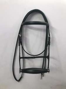 Brida para caballo sin bocado de primera calidad con acolchado suave y opciones personalizables, adecuada para todos los tamaños de caballos. - Product Image 3