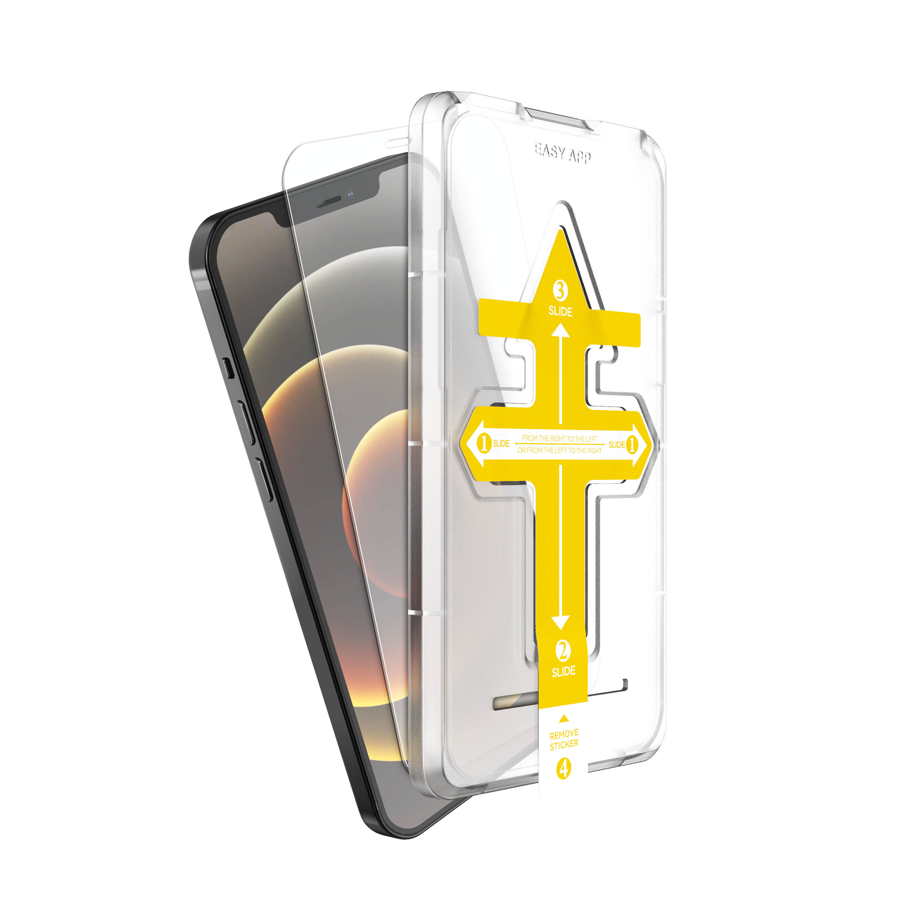 Verre cristal clair noir avec application facile [sans emballage]