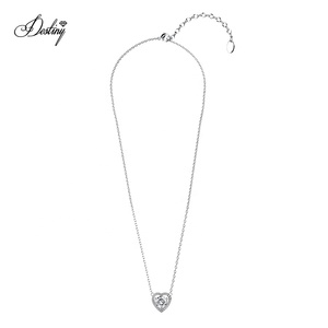 Collana con Pendente a Cuore in Argento Sterling 925 con Moissanite GRA da 1.0CT di Alta Qualità a Prezzo Accessibile Gioielli da Donna Destiny - Product Image 4