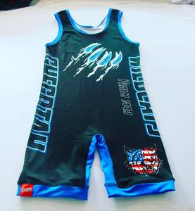 Custom Made Sublimated Spandex/Cotton Wrestling <b>Apparel</b>-Quick Dry Lightweight & Eco-Friendly - Product Image 4