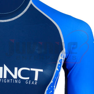 Premium poliéster Spandex manga larga personalizado transpirable MMA Rash Guard sublimación impresa Fitness MMA Rash Guards para hombres - Product Image 4