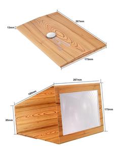 2024 Dropshipping 12 pulgadas escritorio plegable HD Video soporte <span class=keywords><strong>de</strong></span> madera 3D ampliado teléfono móvil pantalla lupa <span class=keywords><strong>amplificador</strong></span> - Product Image 6