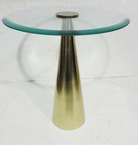 Mesa de centro de diseño antiguo de cristal de alta calidad, acabado en oro, precio al por mayor, tamaño estándar - Product Image 6