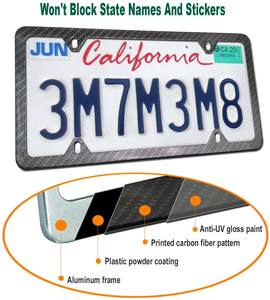 Support universel de <span class=keywords><strong>plaque</strong></span> d'<span class=keywords><strong>immatriculation</strong></span> avant, support de <span class=keywords><strong>plaque</strong></span> d'<span class=keywords><strong>immatriculation</strong></span> pour pare-choc avant - Product Image 4