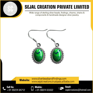 Boucles d'oreilles en argent 925 à la mode les plus vendues en gros Plaqué or 24 carats Boucles d'oreilles en or de Dubaï en gros Bijoux pour femmes DU VENDEUR ET FOURNISSEUR INDIEN - Product Image 4