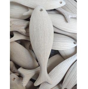 Decoración de madera tallada en forma de pez para colorear o decorar, exquisita decoración de Interior hecha a mano de fábrica, 99GD - Product Image 2