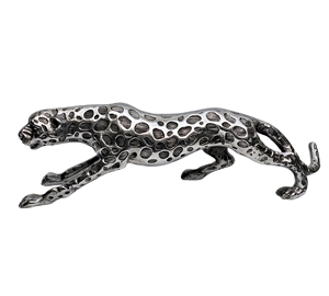 Léopard Jaguar Figurine En Métal - Product Image 1