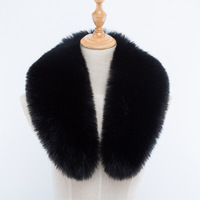 Winter multi color long mink collar faux fox fur shawl scarf