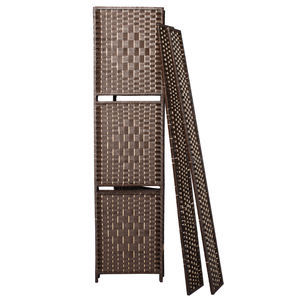 Home Decor Bamboo Woven Panel Room Divider, Privacy Partition <strong>Screen</strong>, Bamboo Room Divider 4 Panels <strong>Wicker</strong> Room <strong>Screen</strong> Divider - Product Image 4