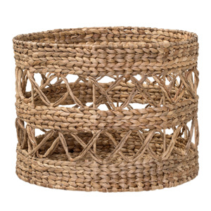 Open Weaved Water Hyacinth <b>Basket</b> Bin Laundry <b>Basket</b> Storage <b>Basket</b> 100% Natural Water Hyacinth Fiber <b>Cheap</b> Price - Product Image 2