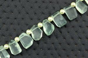 Perles de pépites à facettes en pierre de préhnite naturelle, fabricant en gros, véritable, haute qualité, 21 pièces, 2020 - Product Image 3