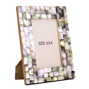Handmade Mother Pearl Photo <b>Frame</b> High Quality Canvas Picture <b>Frame</b> MOP Wood Board 4x6 Size Metal Colorful MOP Photo <b>Frames</b> - Product Image 1