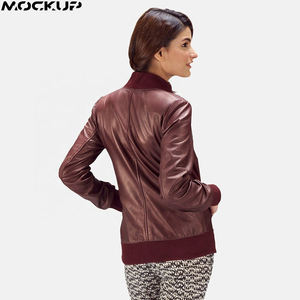 Nueva chaqueta de cuero ajustada para mujer al por mayor, chaqueta de moda de talla grande, tejido transpirable - Product Image 2