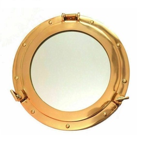Superventas forma Irregular latón lujo estilo costero Metal ojo de buey alta calidad al por mayor decorativo sala de estar brillante - Product Image 2