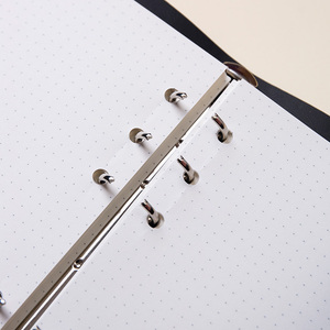 DELIJIA A5 مذكرات تُصمم حسب الطلب بو الجلود مخطط إعادة الملء دوامة دفتر فضفاضة أوراق الموثق دفتر ملاحظات بغلاف مُجلّد - Product Image 5