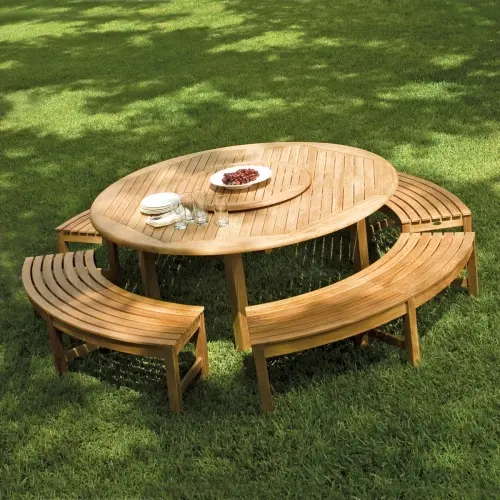 Panca in legno di Teak sedie e tavolo Set sedia da esterno e mobili da giardino materiale legno alta qualità