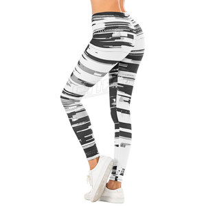 Latest Style Yoga <b>Compression</b> <b>Legging</b> for <b>Women</b> with Elastic Waist Sublimation Design Waterproof & Breathable Full Length Pants - Product Image 4