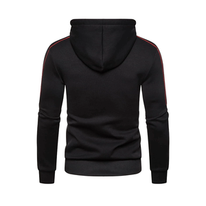 Nouveau sweat à capuche zippé en polaire pour homme avec poches avant, rouge, coupe-vent, respirant, écologique, coupe classique, pour l'hiver - Product Image 5