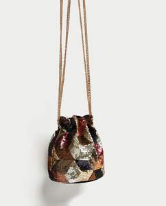 2021 New BEAUTIFUL <b>Handbags</b> NEW POTLI BAG-ON with BEAUTIFUL SEQUENCE ZARDOZI WORK on SILK PURSES <b>for</b> PARTY & <b>WEDDING</b> - Product Image 1