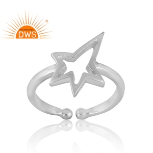 Bague scintillante en argent Sterling 925, Design étoile, bijouterie Fine, anneaux pour filles, tendance, fabrication de bijoux - Product Image 2