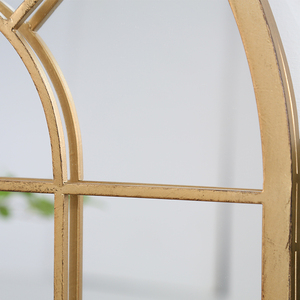 Miroir de sol en arc décoratif à cadre doré, arc moderne pour Dressing, miroir de jardin extérieur pleine longueur pour salle de bains - Product Image 5