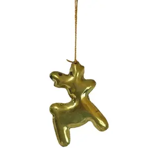 <b>SMALL</b> RENDIAR METAL CHRISTMAS DECORATION HANGING <b>ORNAMENT</b> HIGH QUALITY METAL CHRISTMAS TREE DECORATION - Product Image 1