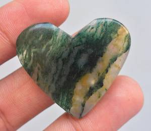 100% ธรรมชาติชีวภาพ Aventurine หัวใจพลอยรูปหัวใจพลอยหลวม - Product Image 2