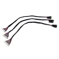 Custom kabelbaum I-PEX 20454-040 zu 30 pin PHD 2.0 pitch stecker LVDS kabel für LCD LED bildschirm