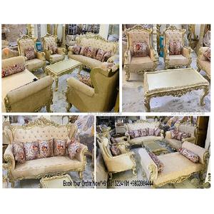 Juego de Sofás de Sala de Estar de Calidad Premium, Diseño Moderno, Muebles Tallados a Mano, Muebles de Madera de Lujo para Sala de Estar, Hecho en EE. UU. - Product Image 1