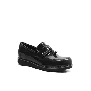 उच्च गुणवत्ता के चमड़े रबर एकमात्र लड़कियों Oxfords पोशाक जूते/काले पोशाक जूते के लिए लड़कियों