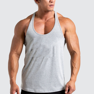 เสื้อกล้ามสีเทาอ่อนแบบใหม่สำหรับผู้ชาย/เด็กชาย คอลเลคชั่นฤดูร้อน ผลิตจากผ้าฝ้ายแท้ตามความต้องการของลูกค้า (OEM) - Product Image 1