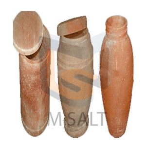 Urnas biodegradables de sal de roca de cristal del Himalaya regalos novedosos en forma redonda - Product Image 1