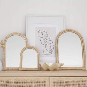 Espejo colgante de mimbre hecho a mano, mimbre, SISU, RMA-020 - Product Image 4