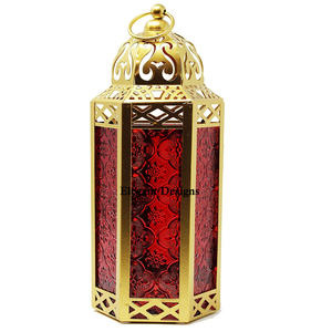 Gold Plated Moroccan <b>Lantern</b> Unique Designer <b>Candle</b> <b>Lantern</b> Fast Selling Creative Stylish Indian Moroccan <b>Lantern</b> at Best Price - Product Image 3
