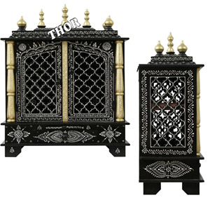 Pooja-mander de madera para el hogar, artesanía, templo de madera, Estilo Vintage, diseñador, decoración de oficina - Product Image 1