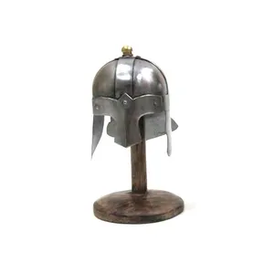微型角斗士头盔古董Maximus Roman迷你头盔中世纪盔甲头盔出口商印度