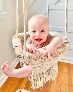 Macrame <b>Swing</b> Chairs-Handmade <b>Swing</b>- - Product Image 2